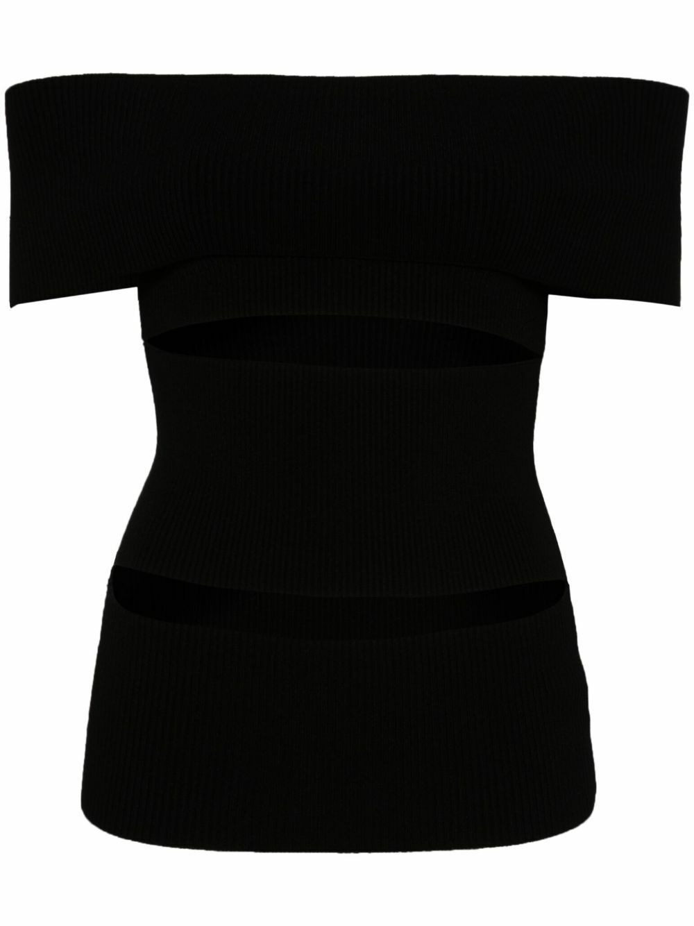 Peter Do Black Knitted Cut-Out Top