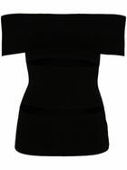 Peter Do Black Knitted Cut-Out Top