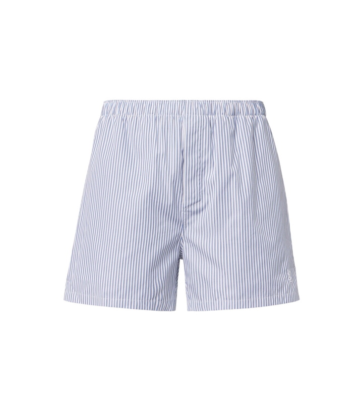 Photo: Saint Laurent Cassandre striped cotton poplin boxers