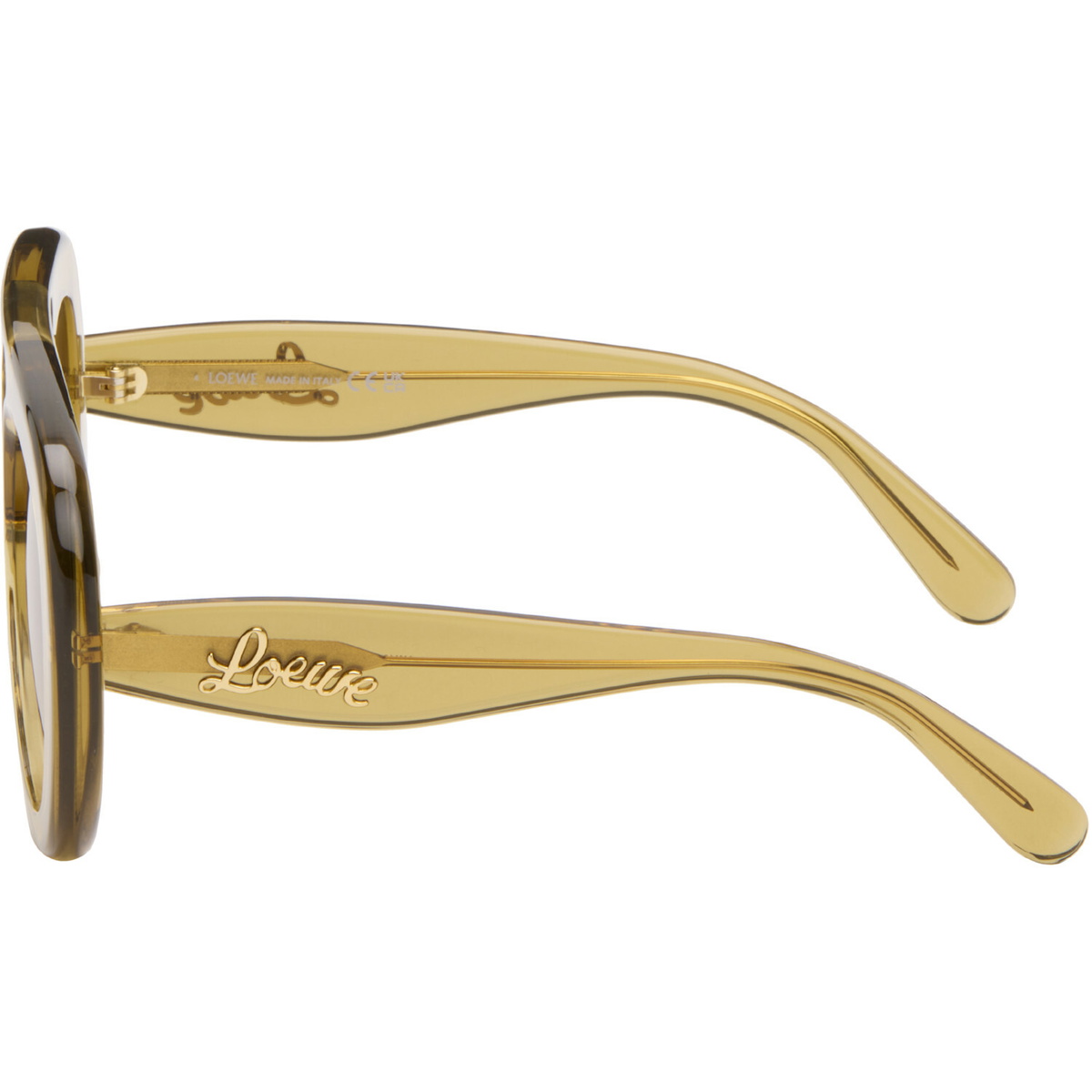 LOEWE Yellow Curvy Sunglasses