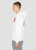 Poppy Zip Up Hooded Sweatshirt in White