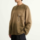 ROA Men's x And Wander Garment-dyed Long Sleeve in Beige