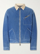 KAPITAL - Virgin Mary Reversible Corduroy-Trimmed Denim Jacket - Blue