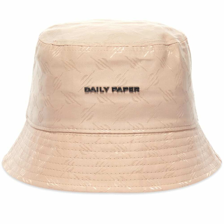 Photo: Daily Paper Men's Mobu Logo Bucket Hat in Rose