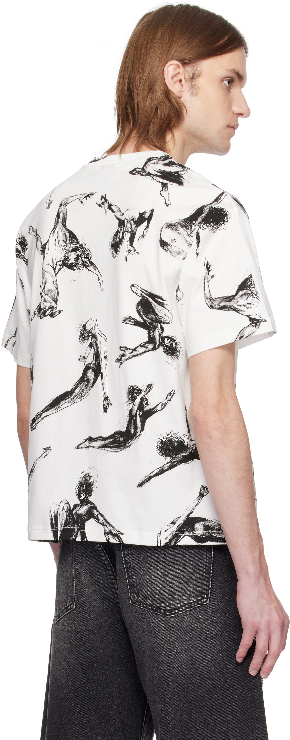KidSuper White Trapeze Women All Over Print T-shirt