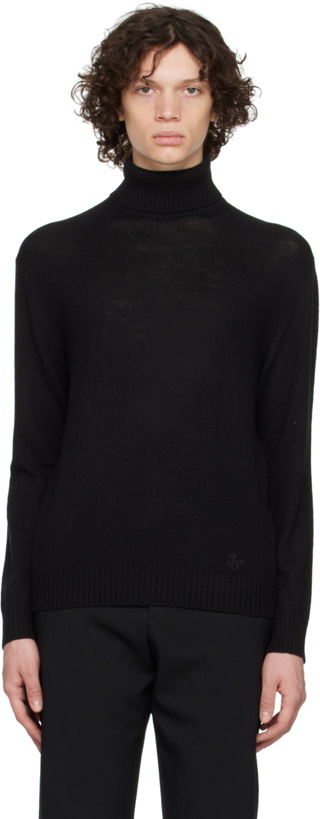 Photo: Jil Sander Black Relaxed-Fit Turtleneck