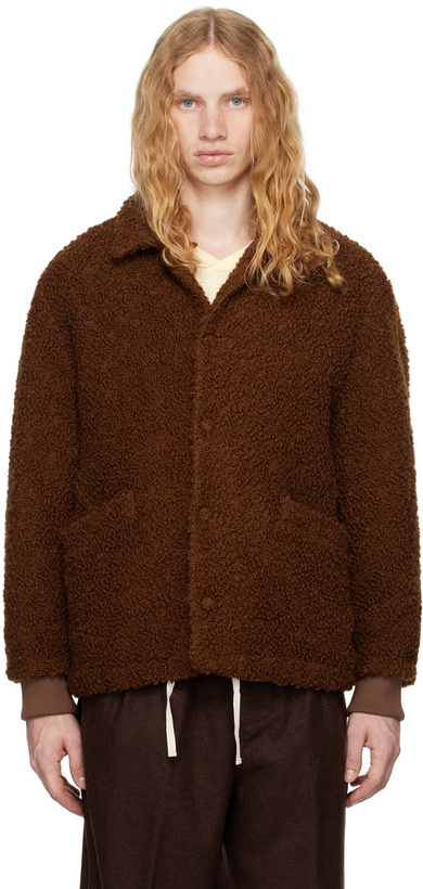 Photo: DOCUMENT Brown Wool Boucle Jacket