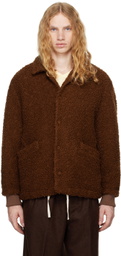 DOCUMENT Brown Wool Boucle Jacket
