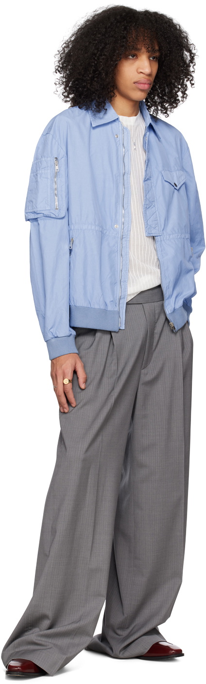 Winnie New York Gray Pinstriped Trousers
