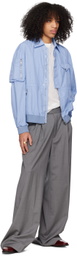 Winnie New York Gray Pinstriped Trousers