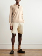 PIACENZA 1733 - Wool, Silk and Cashmere-Blend Polo Shirt - Neutrals