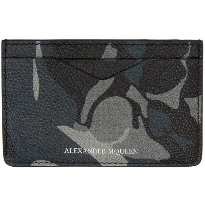 Photo: Alexander McQueen Blue Camo Card Holder