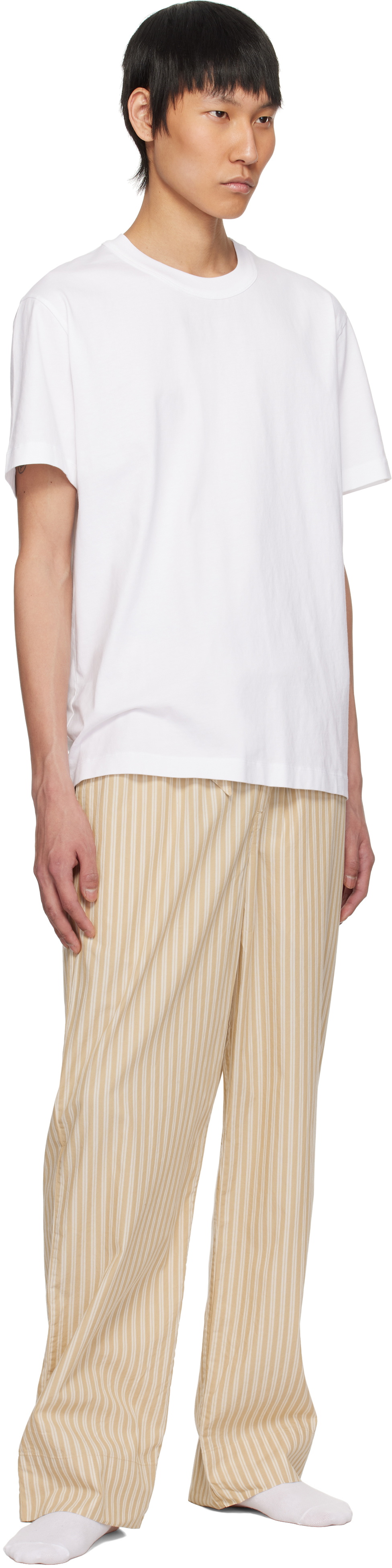 Tekla White Sleeping T-shirt