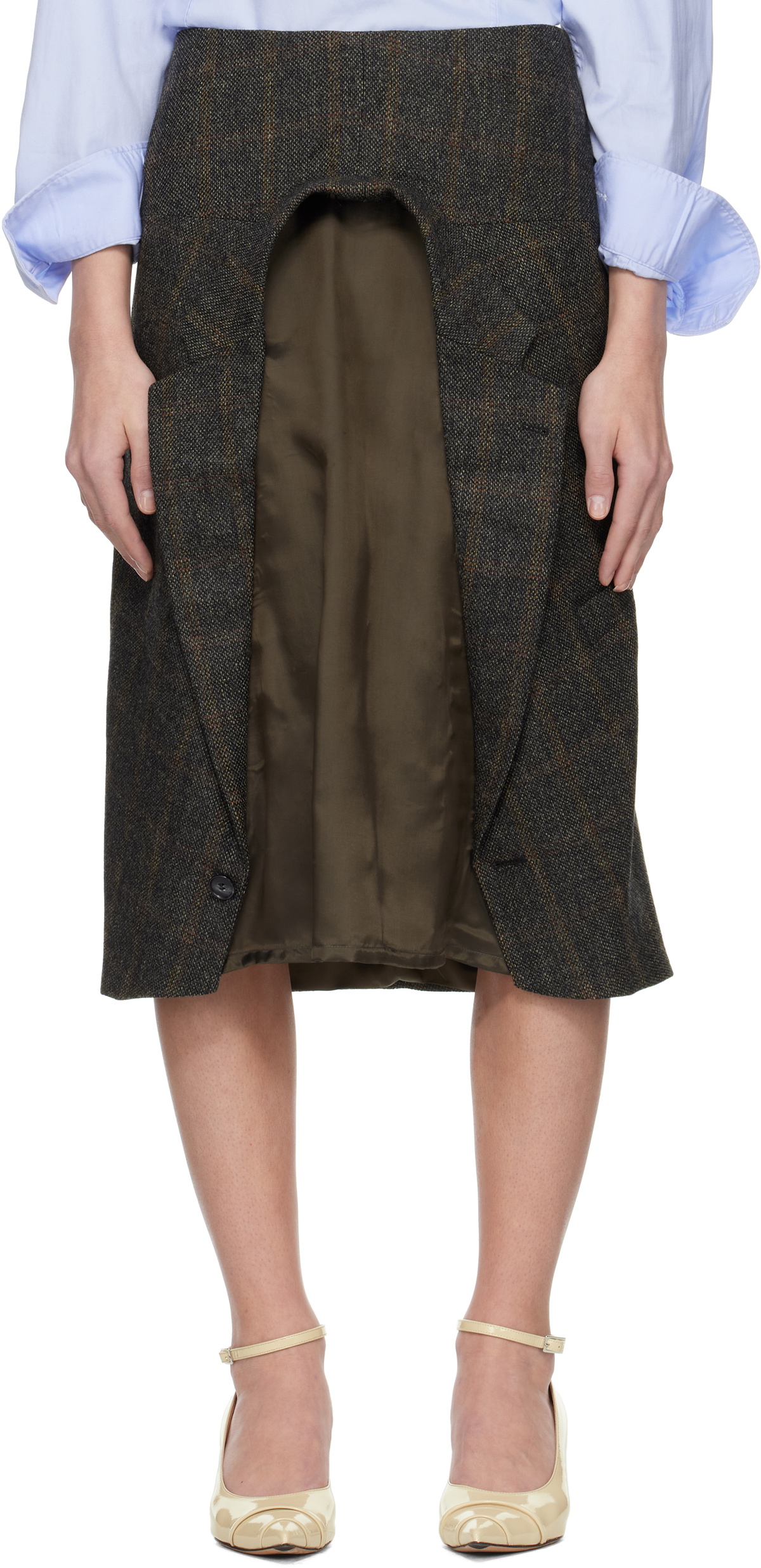 HODAKOVA Inside Out Blazer Midi Skirt