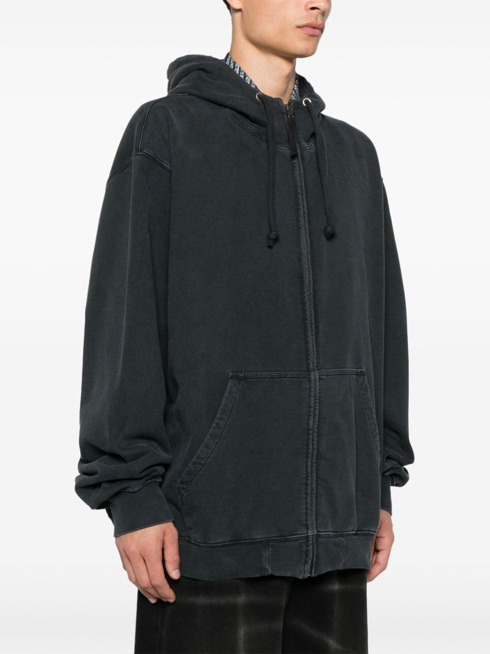 パーカー・フーディ Maison Margiela ZIPPED LOGO HOODIE MAISON MARGIELA - Logo Cotton Zipped Hoodie Maison Margiela