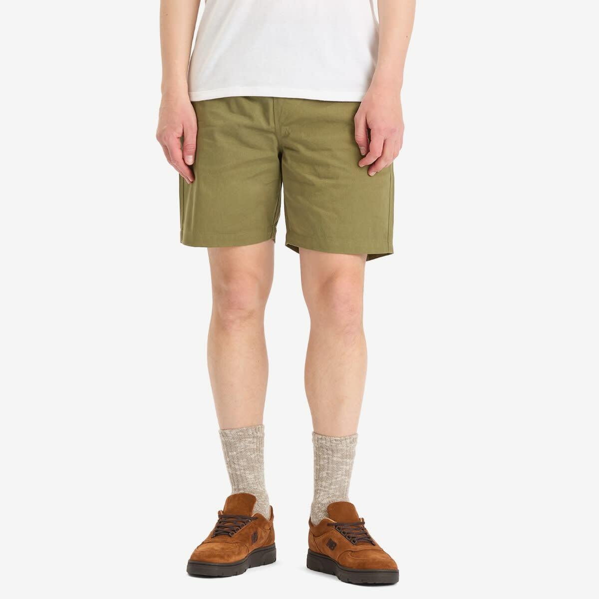 Universal Works Men's Beach Shorts in Light Olive