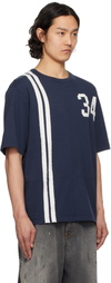 AMBUSH Navy Panelled T-shirt