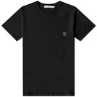 Maison Kitsuné Men's Monochrome Fox Head Patch Classic T-Shirt in Black
