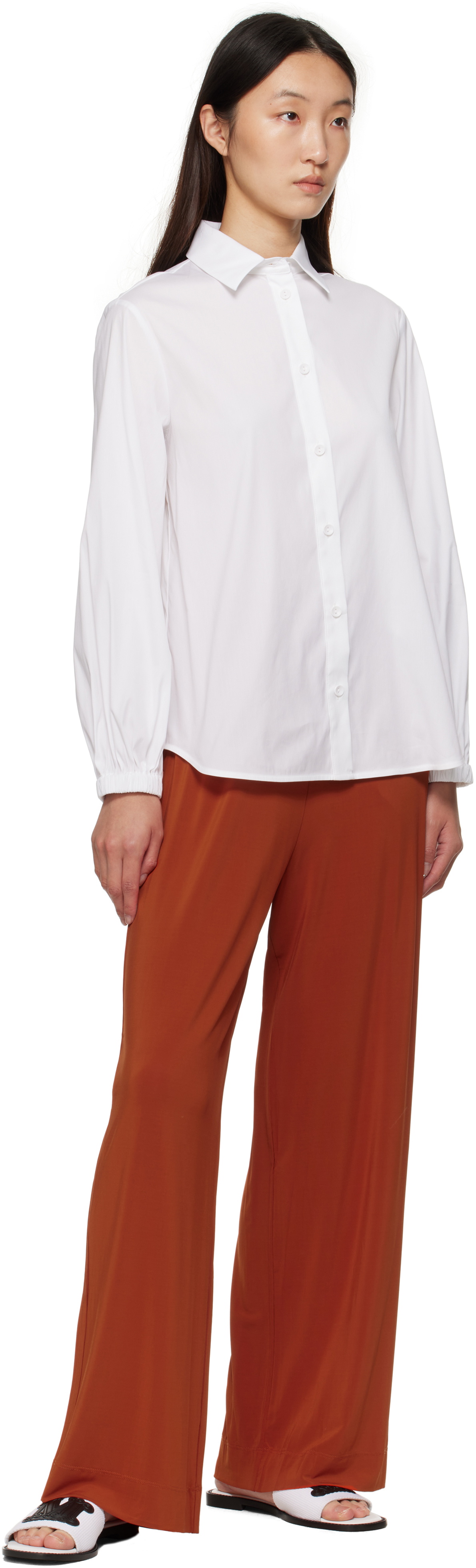 Max Mara White Gene Sandals