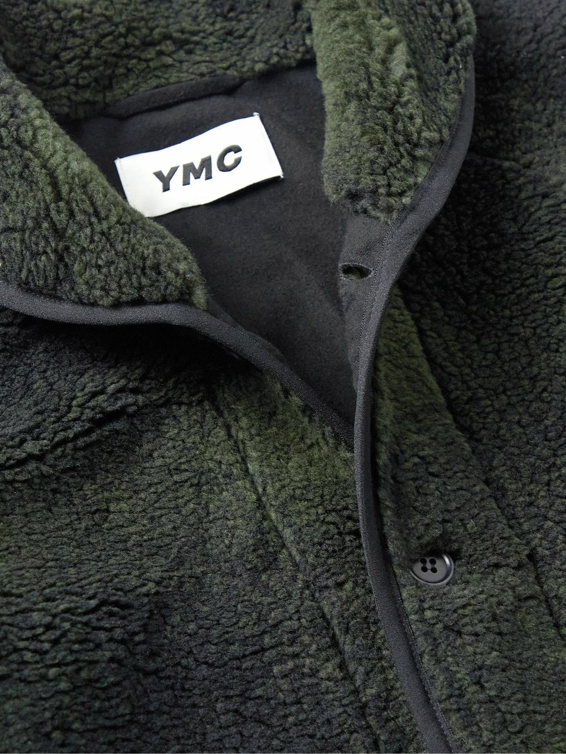 YMC Beach Cowhide Jacquard Fleece Jacket - Camel/Brown on Garmentory