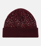 Gucci GG crystal-embellished wool beanie