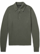 TOM FORD - Cashmere Polo Shirt - Green