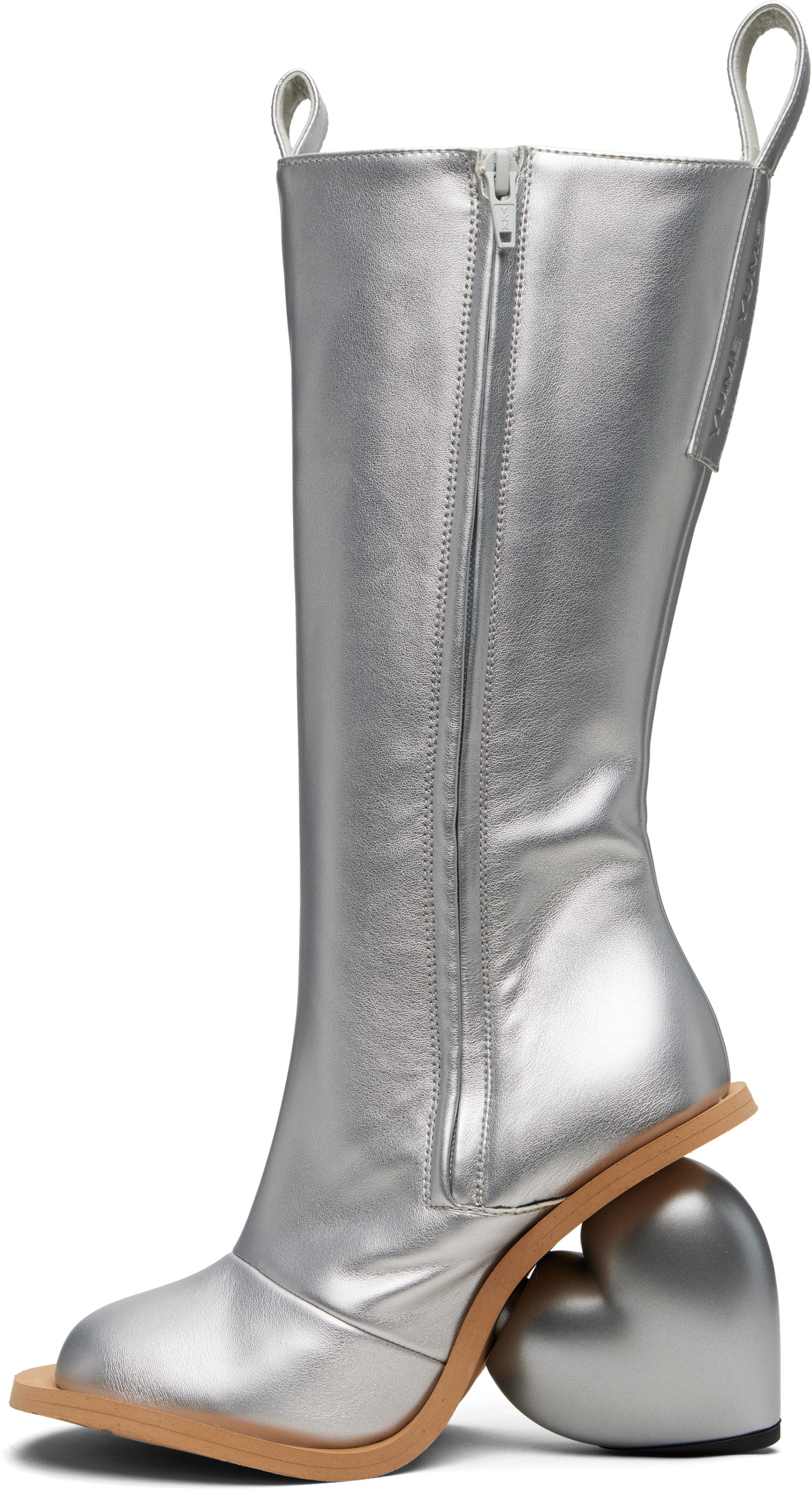 YUME YUME SSENSE Exclusive Silver Love Tall Boots