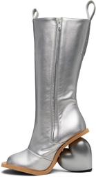 YUME YUME SSENSE Exclusive Silver Love Tall Boots