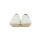 Kenzo White Canvas Tiger Head Espadrilles