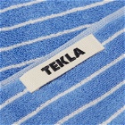 Tekla Fabrics Tekla Wash Cloth in Clear Blue Stripes