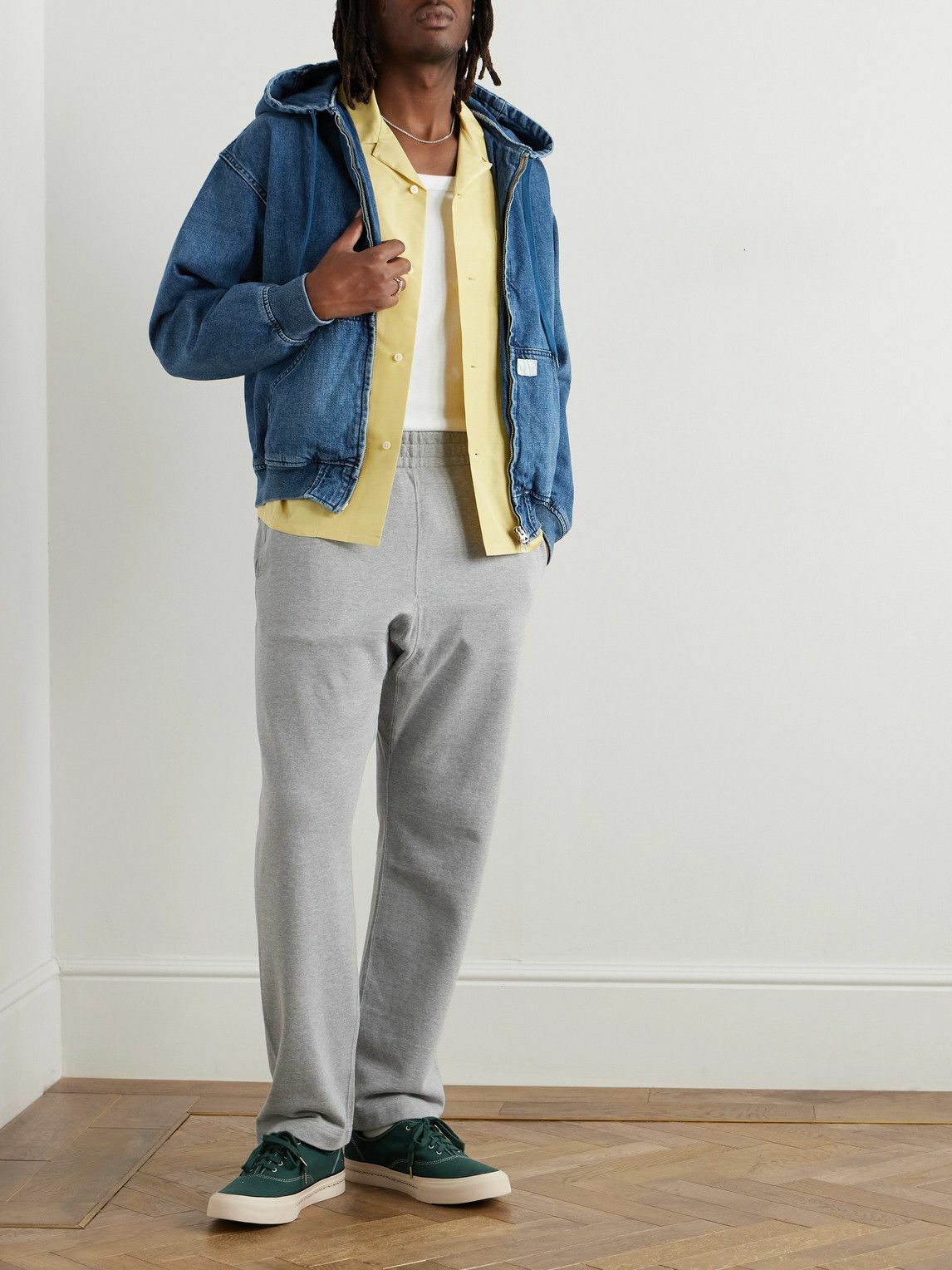 【REMI RELIEF】 BOA HOODIE JACKET Reversible Nylon Ripstop Boa Liner Jacket in Black – Blue