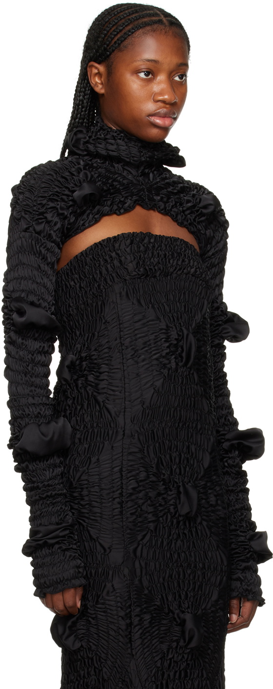 Feben Black Bolero Turtleneck