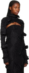 Feben Black Bolero Turtleneck