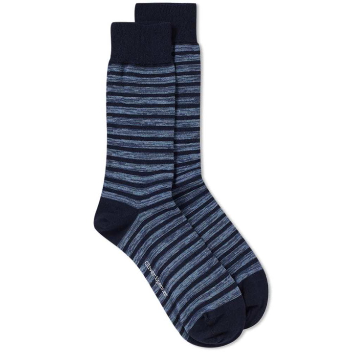 Photo: Oliver Spencer Telford Stripe Sock Blue