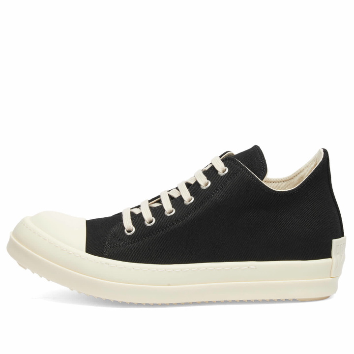 Photo: Rick Owens DRKSHDW Women's Low Sneakers in Black Milk