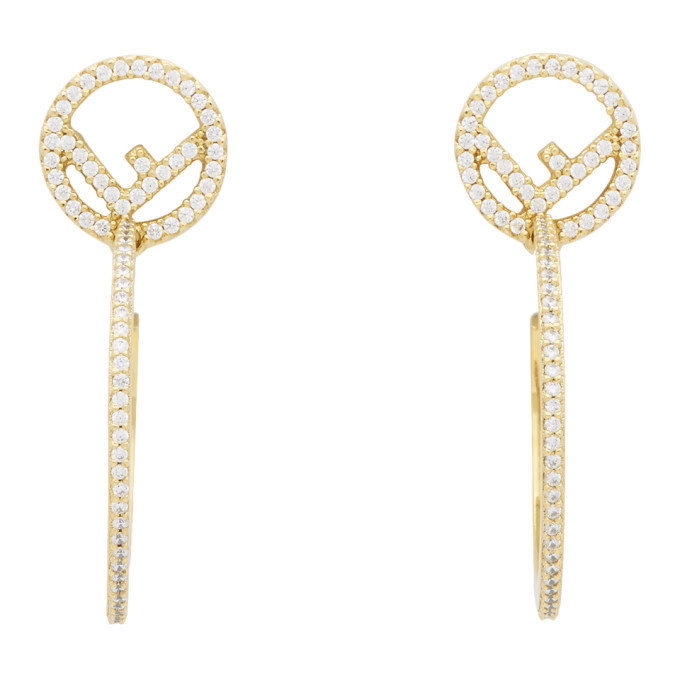 F is fendi earrings Fendi Gold in Metal - 34775749