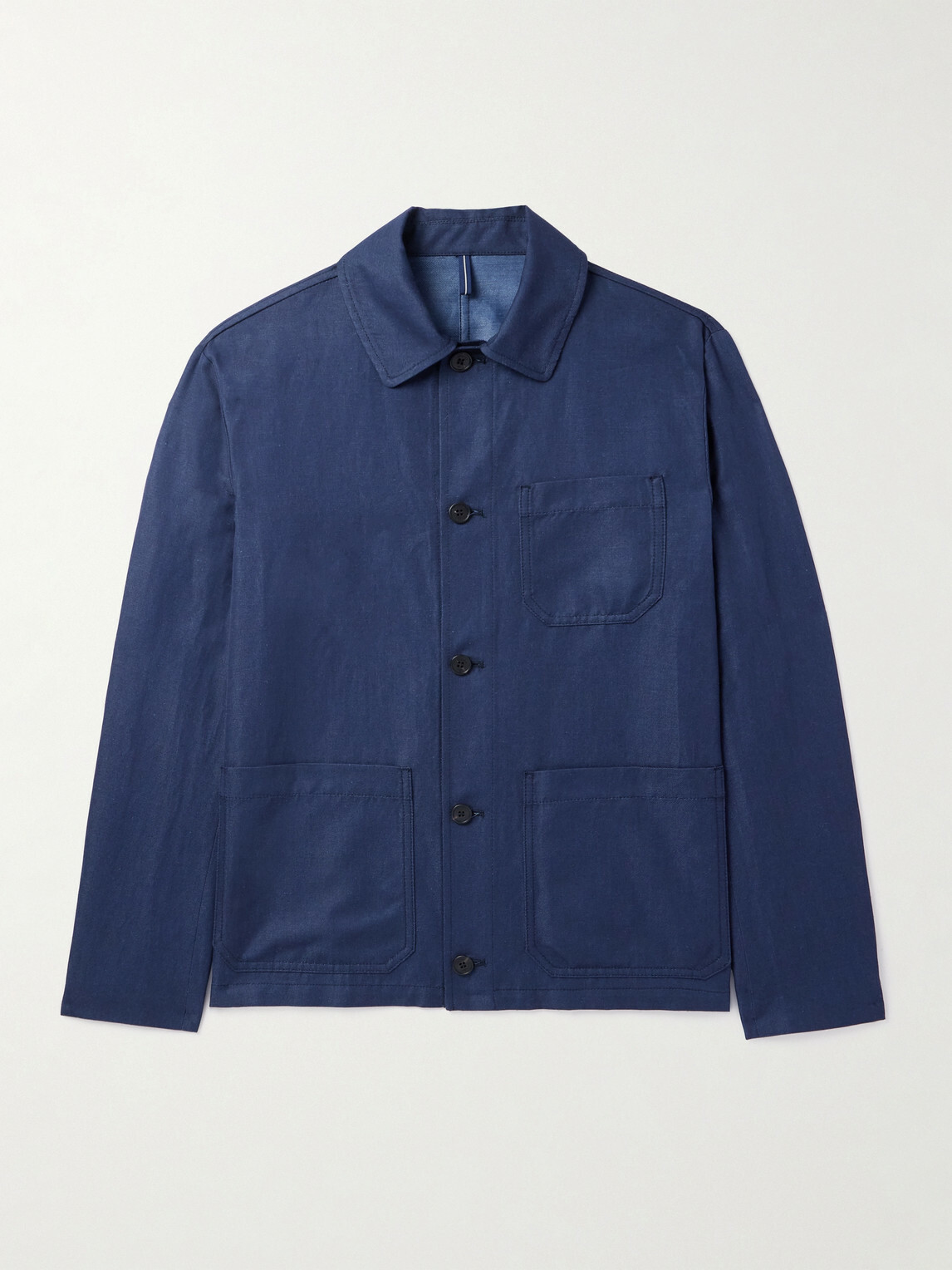 Slowear - Venezia 1951 Cotton and Linen-Blend Twill Chore Jacket - Blue
