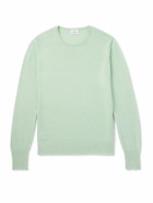 Kingsman - Slim-Fit Cashmere and Linen-Blend Sweater - Green