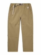 Nike - ACG Straight-Leg Belted Logo-Embroidered Shell Trousers - Neutrals