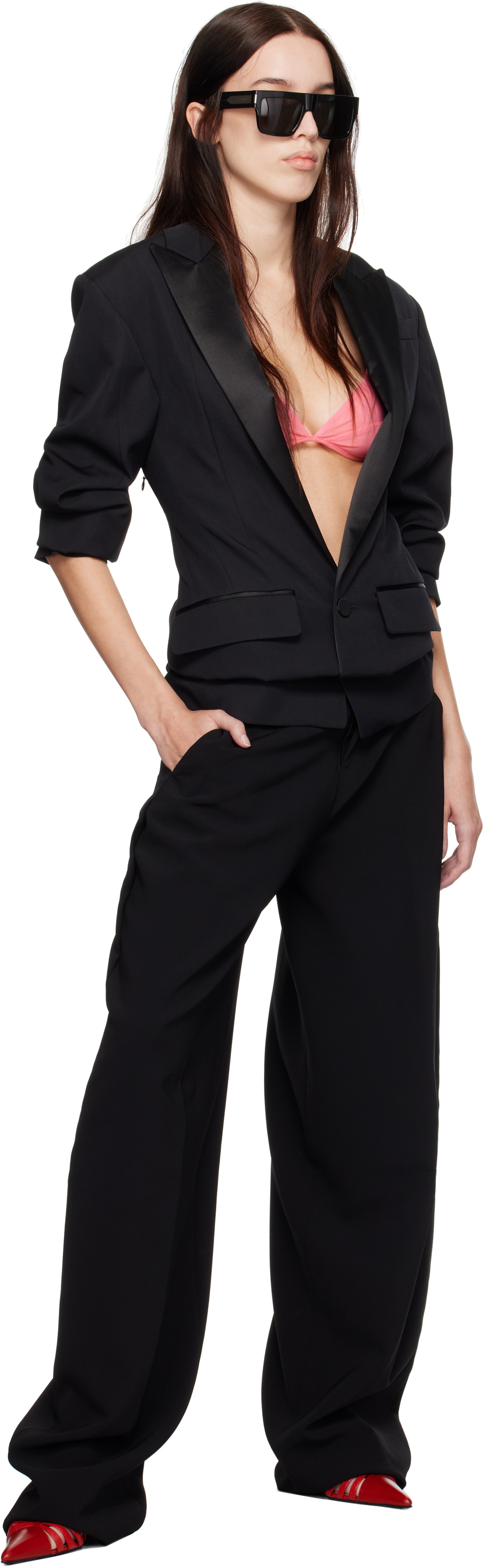 Dsquared2 Black Amelia Trousers