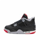 Air Jordan 4 Retro W "Bred Reimagined" Sneakers in Black/Fire Red/Summit White