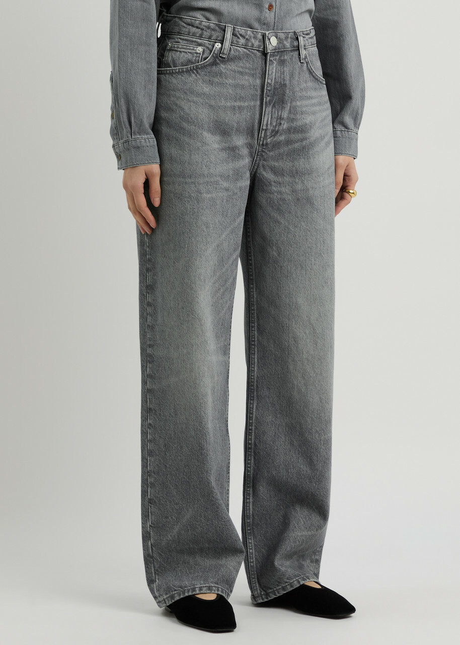 Skall Studio Maddy Straight-leg Jeans Light Grey