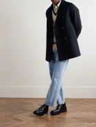 Oliver Spencer - Albion Double-Breasted Felt Coat - Blue