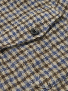 Mr P. - Textured Virgin Wool Shirt - Blue