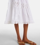 Anna Kosturova Manor crochet cotton midi dress