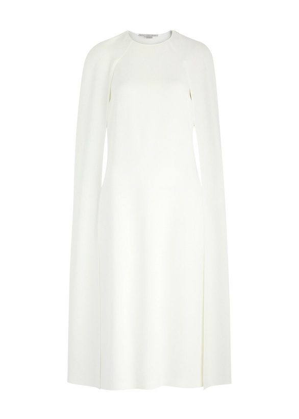 Photo: Stella Mccartney Cape-effect Midi Dress White
