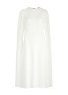 Stella Mccartney Cape-effect Midi Dress White