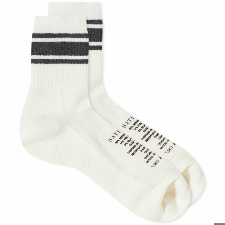 Photo: Satisfy Men's Merino Tube Sock in White