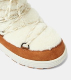 Bogner Chamonix suede and shearling snow boots