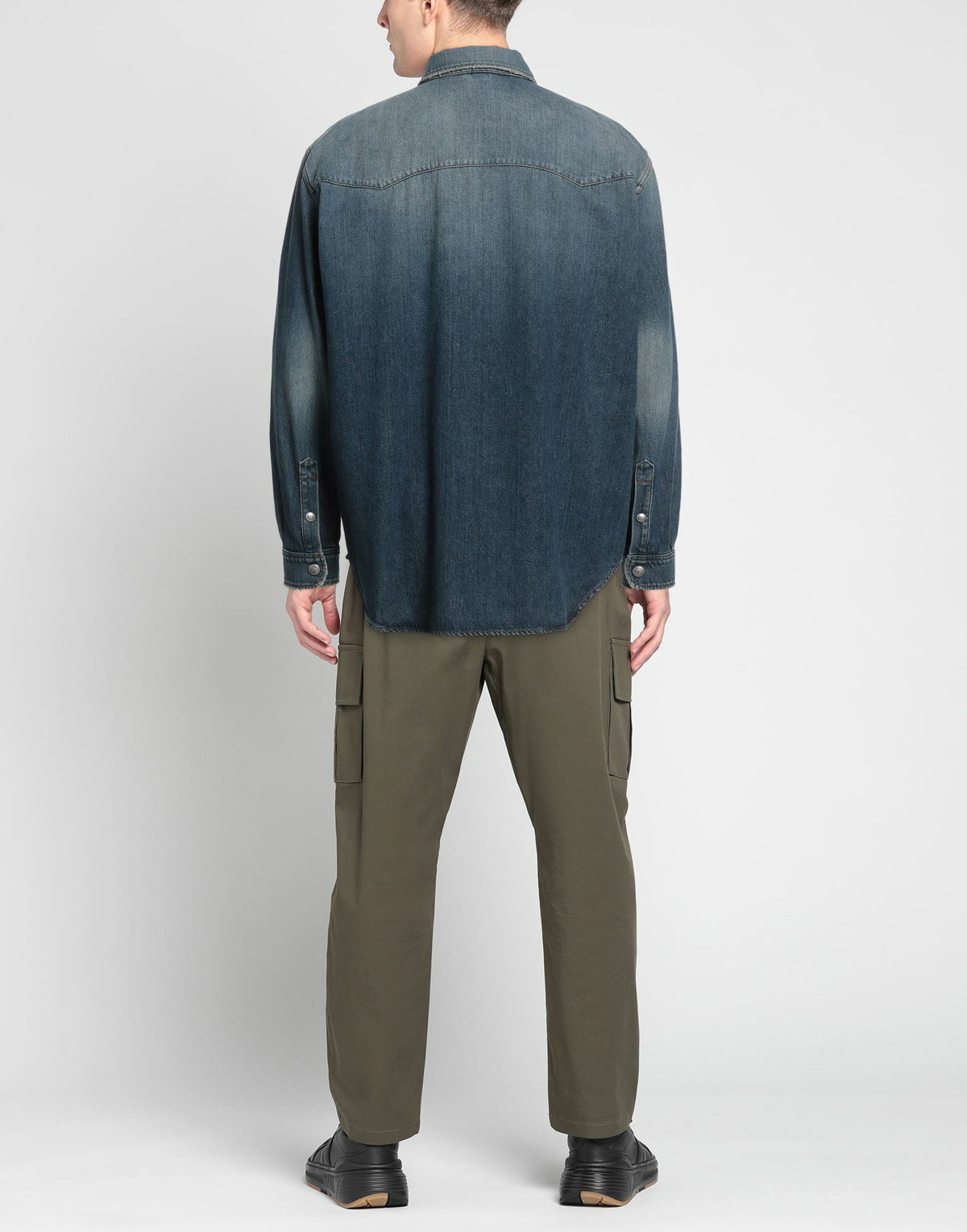 Burberry Mens Denim shirt in Blue